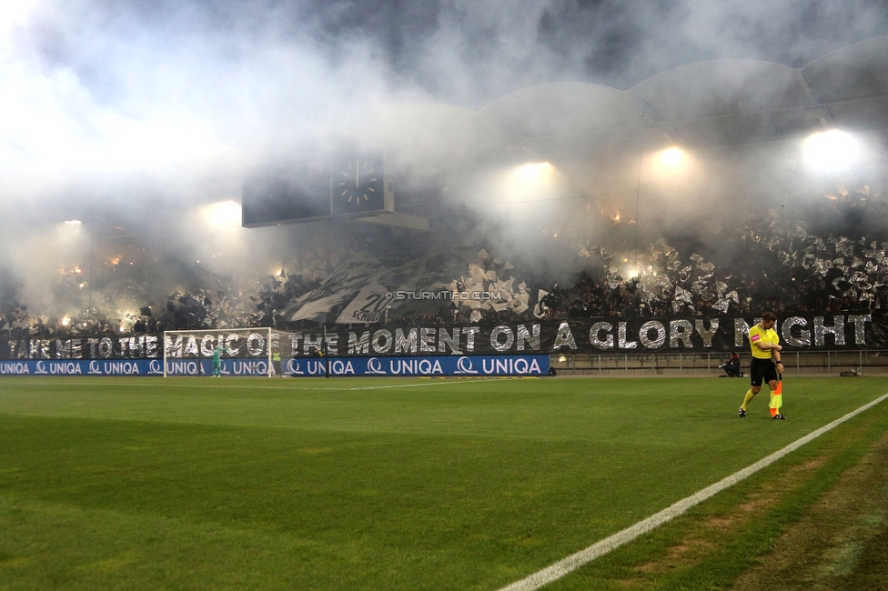 Sturm Graz - LASK
OEFB Cup, Halblfinale, SK Sturm Graz - LASK, Stadion Liebenau Graz, 06.04.2023. 

Foto zeigt Fans von Sturm mit einer Choreografie
