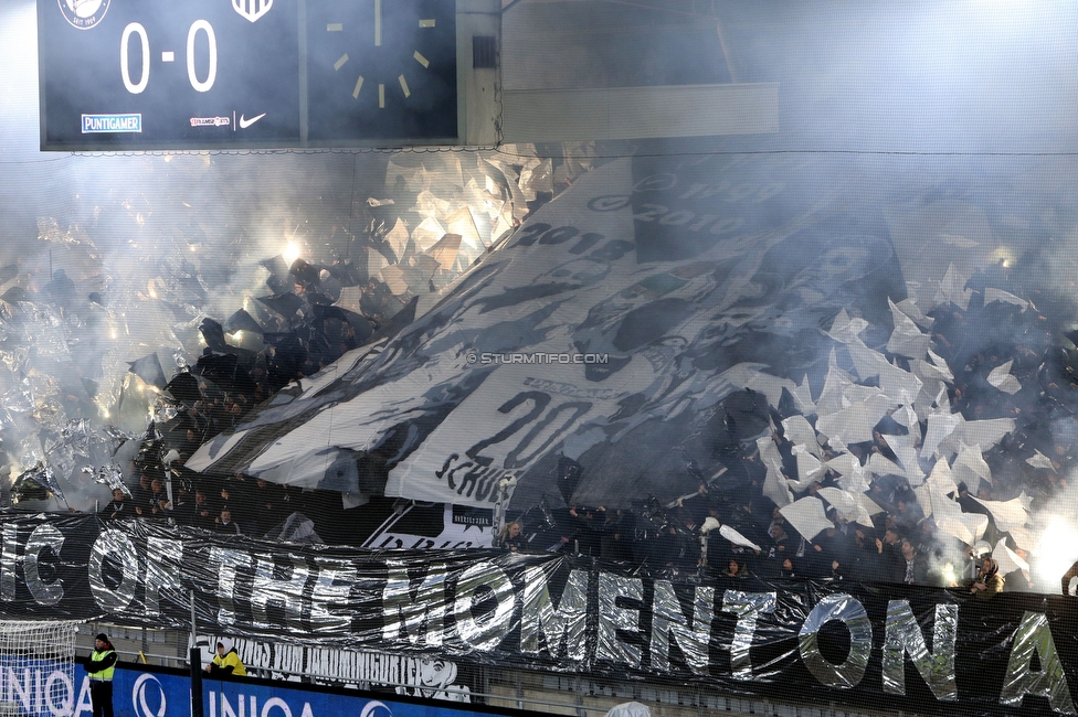 Sturm Graz - LASK
OEFB Cup, Halbfinale, SK Sturm Graz - LASK, Stadion Liebenau Graz, 06.04.2023. 

Foto zeigt Fans von Sturm mit einer Choreografie
