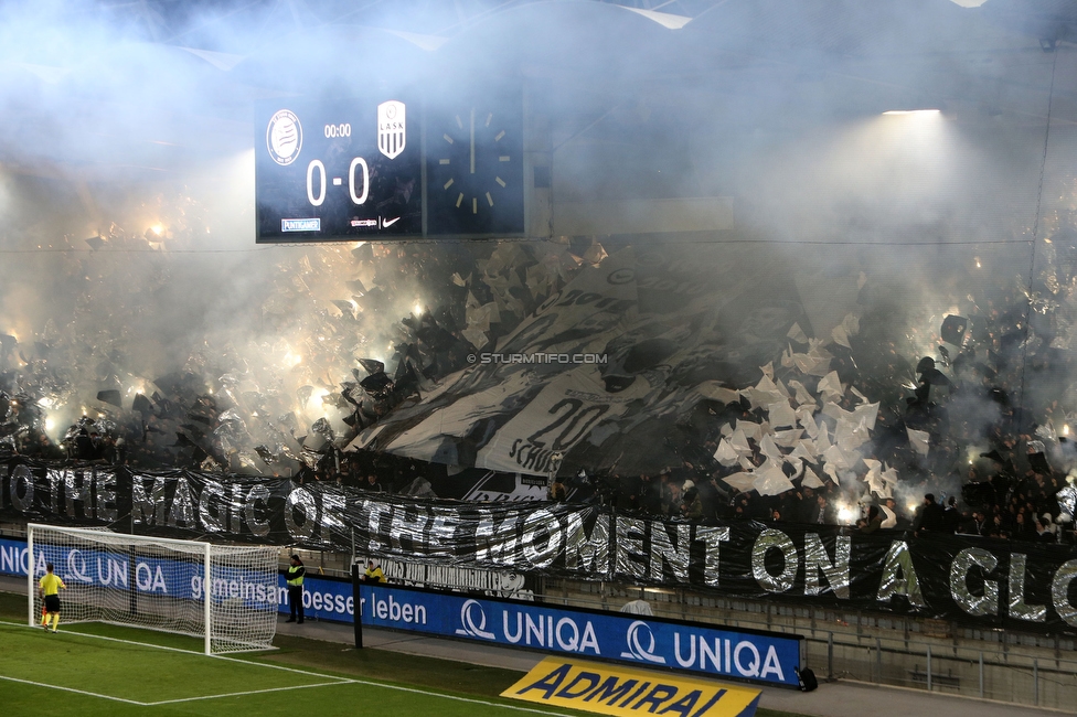 Sturm Graz - LASK
OEFB Cup, Halbfinale, SK Sturm Graz - LASK, Stadion Liebenau Graz, 06.04.2023. 

Foto zeigt Fans von Sturm mit einer Choreografie
