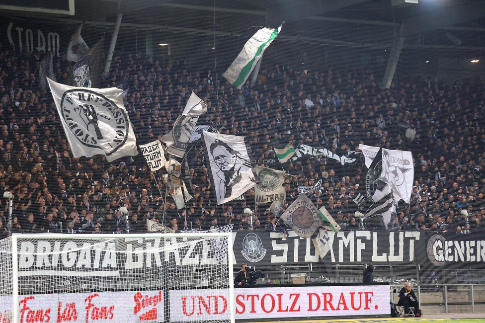 Sturm Graz - LASK
OEFB Cup, Halbfinale, SK Sturm Graz - LASK, Stadion Liebenau Graz, 06.04.2023. 

Foto zeigt Fans von Sturm

