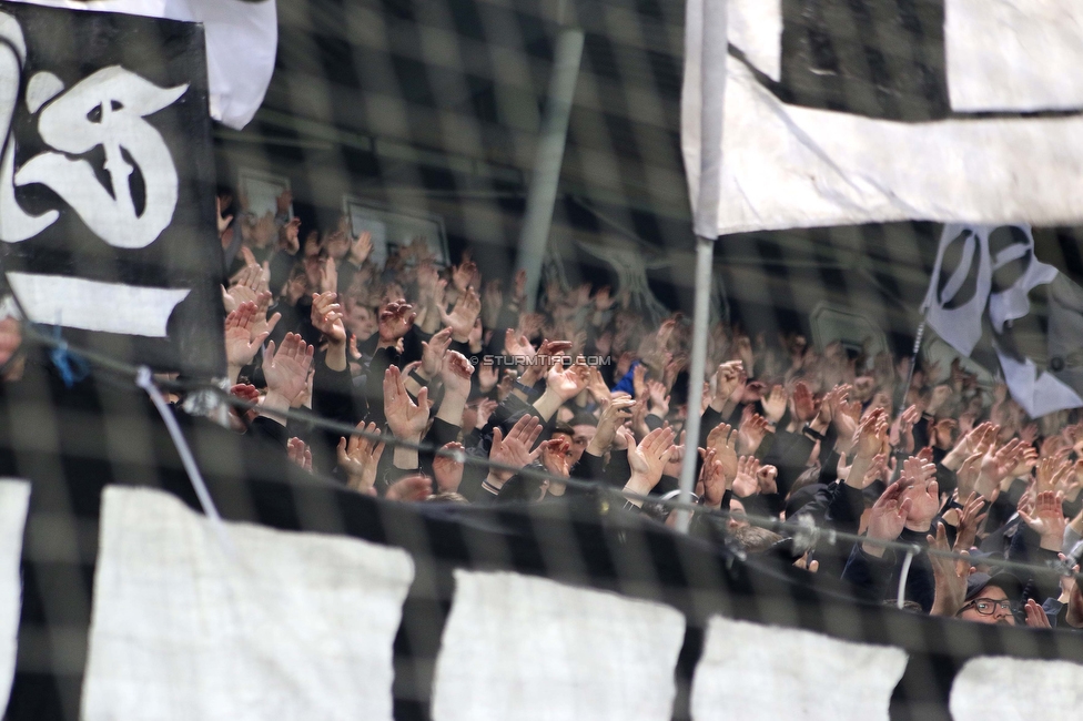 Sturm Graz - LASK
OEFB Cup, Halbfinale, SK Sturm Graz - LASK, Stadion Liebenau Graz, 06.04.2023. 

Foto zeigt Fans von Sturm
