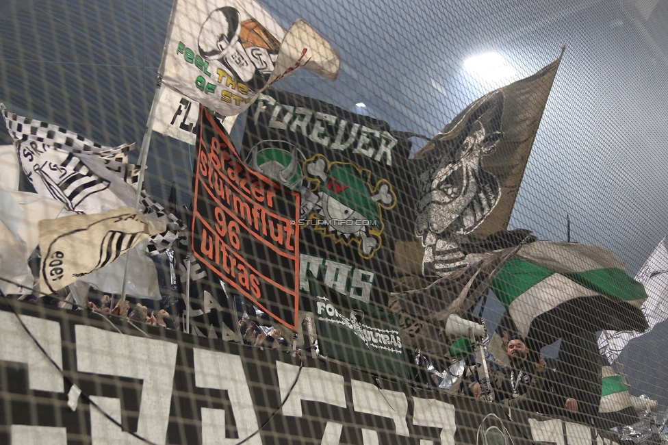 Sturm Graz - LASK
OEFB Cup, Halblfinale, SK Sturm Graz - LASK, Stadion Liebenau Graz, 06.04.2023. 

Foto zeigt Fans von Sturm
Schlüsselwörter: sturmflut