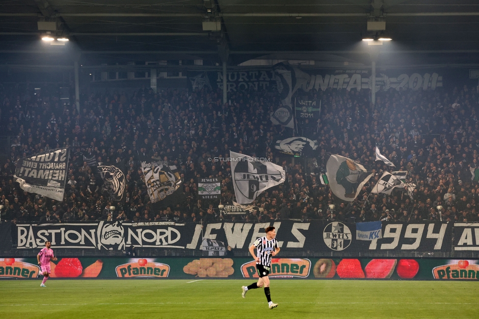 Sturm Graz - LASK
OEFB Cup, Halblfinale, SK Sturm Graz - LASK, Stadion Liebenau Graz, 06.04.2023. 

Foto zeigt Fans von Sturm
