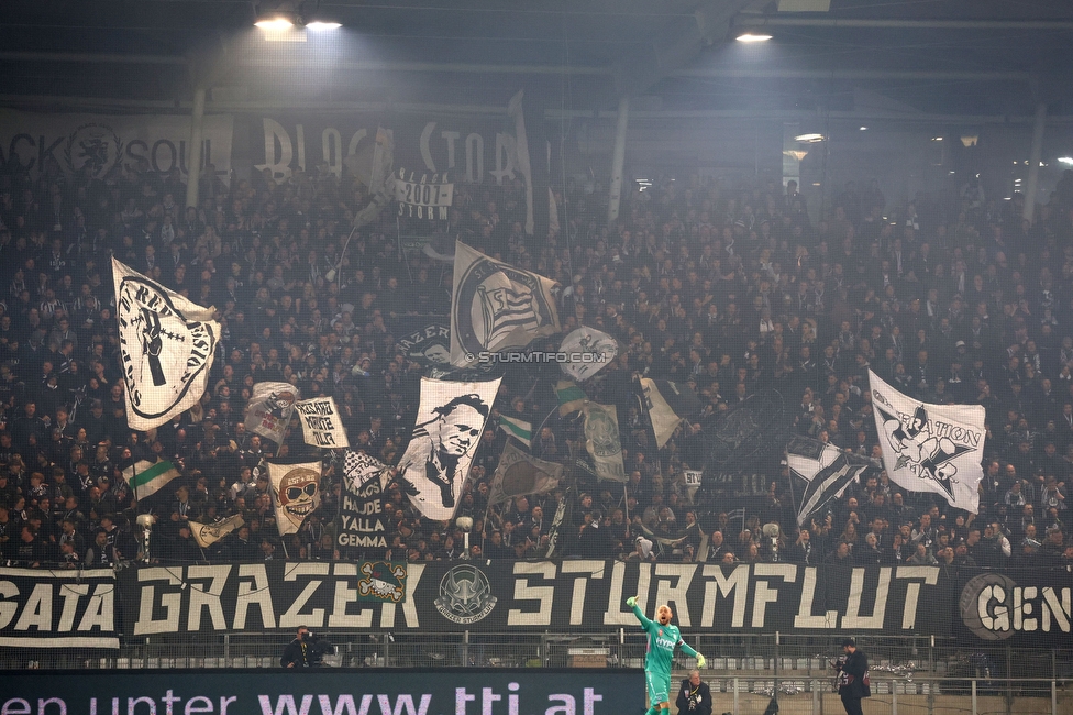 Sturm Graz - LASK
OEFB Cup, Halblfinale, SK Sturm Graz - LASK, Stadion Liebenau Graz, 06.04.2023. 

Foto zeigt Fans von Sturm
