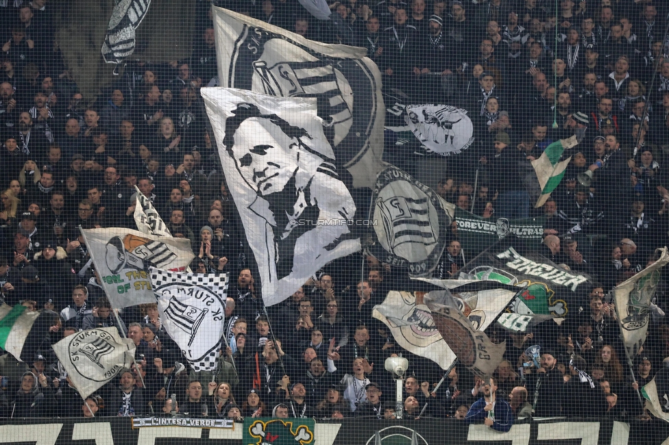 Sturm Graz - LASK
OEFB Cup, Halblfinale, SK Sturm Graz - LASK, Stadion Liebenau Graz, 06.04.2023. 

Foto zeigt Fans von Sturm
Schlüsselwörter: sturmflut