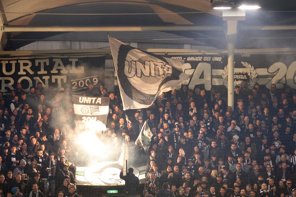 Sturm Graz - LASK
OEFB Cup, Halblfinale, SK Sturm Graz - LASK, Stadion Liebenau Graz, 06.04.2023. 

Foto zeigt Fans von Sturm
Schlüsselwörter: unita