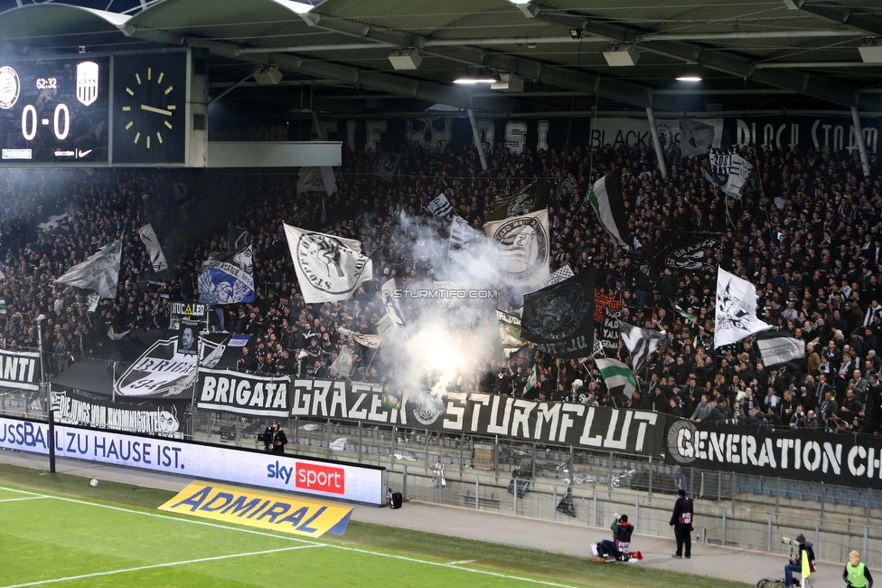 Sturm Graz - LASK
OEFB Cup, Halblfinale, SK Sturm Graz - LASK, Stadion Liebenau Graz, 06.04.2023. 

Foto zeigt Fans von Sturm
