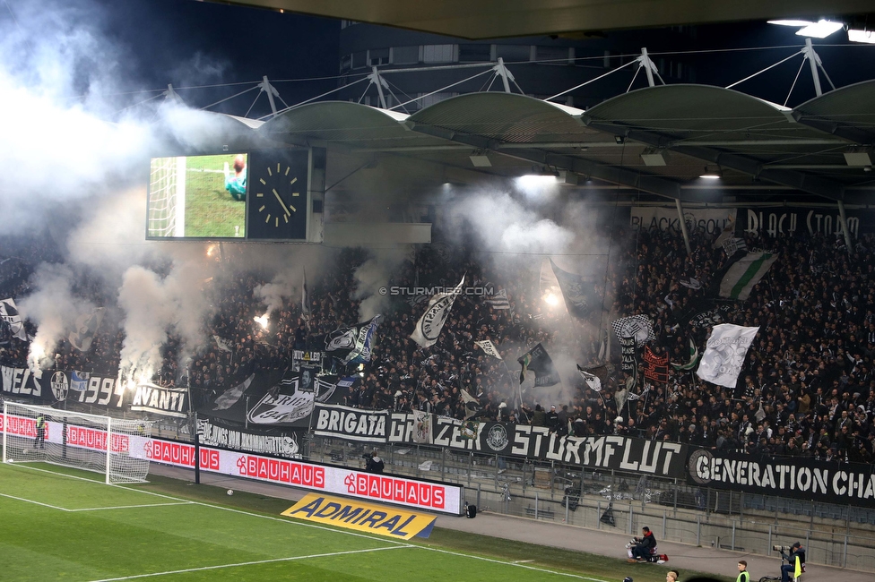 Sturm Graz - LASK
OEFB Cup, Halblfinale, SK Sturm Graz - LASK, Stadion Liebenau Graz, 06.04.2023. 

Foto zeigt Fans von Sturm
