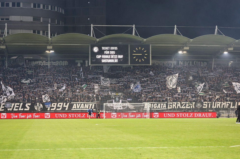 Sturm Graz - LASK
OEFB Cup, Halblfinale, SK Sturm Graz - LASK, Stadion Liebenau Graz, 06.04.2023. 

Foto zeigt Fans von Sturm
