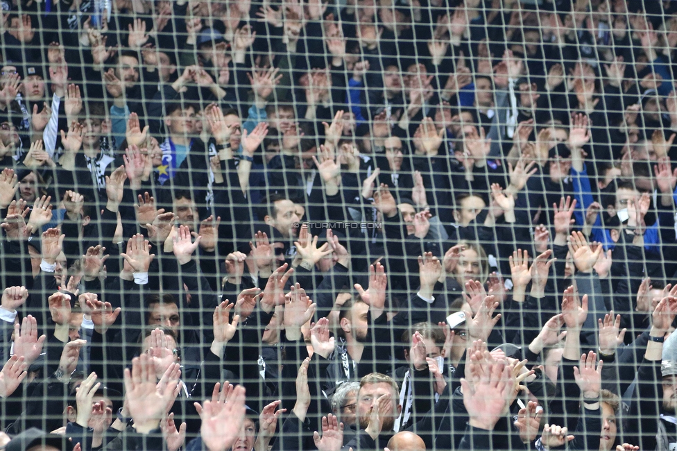 Sturm Graz - LASK
OEFB Cup, Halblfinale, SK Sturm Graz - LASK, Stadion Liebenau Graz, 06.04.2023. 

Foto zeigt Fans von Sturm
