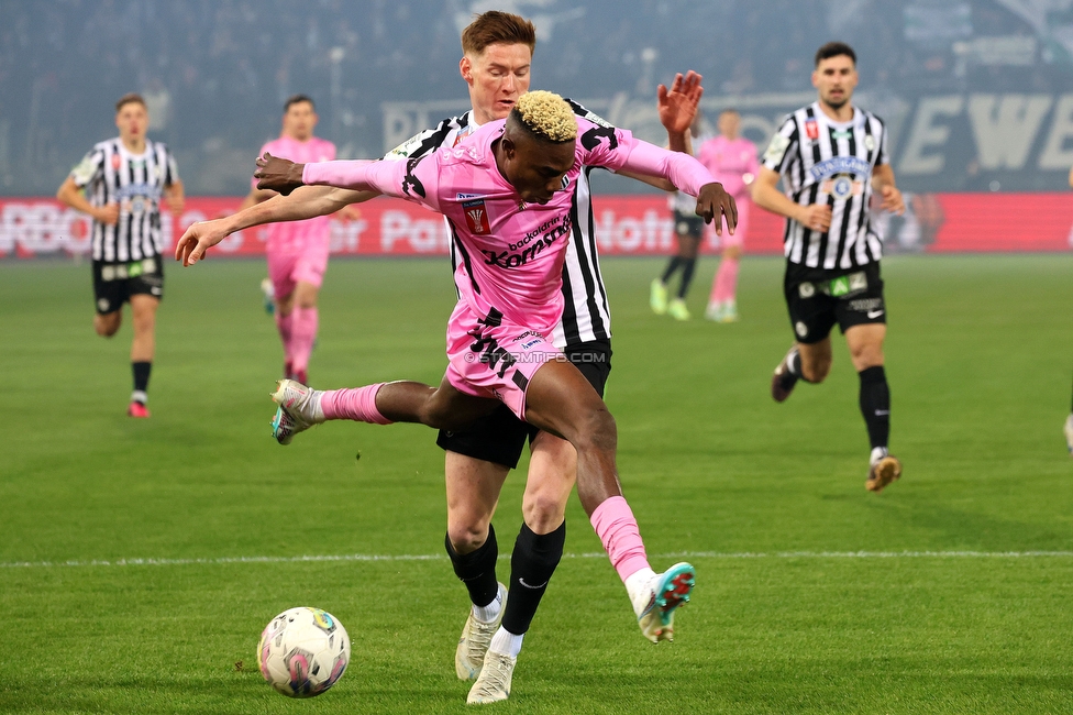 Sturm Graz - LASK
OEFB Cup, Halblfinale, SK Sturm Graz - LASK, Stadion Liebenau Graz, 06.04.2023. 

Foto zeigt David Schnegg (Sturm)
