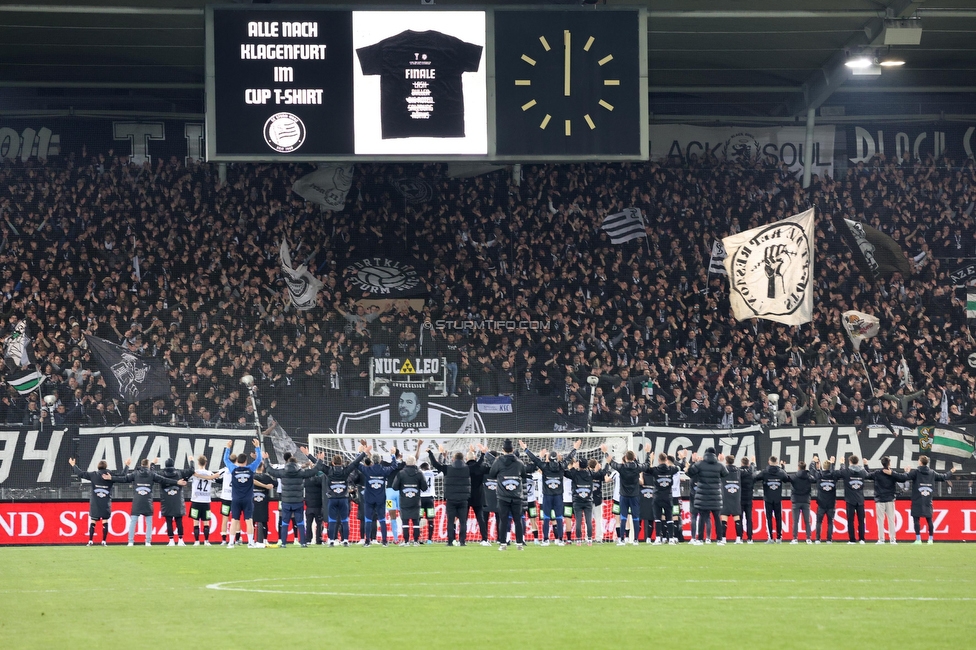 Sturm Graz - LASK
OEFB Cup, Halblfinale, SK Sturm Graz - LASK, Stadion Liebenau Graz, 06.04.2023. 

Foto zeigt Fans von Sturm
