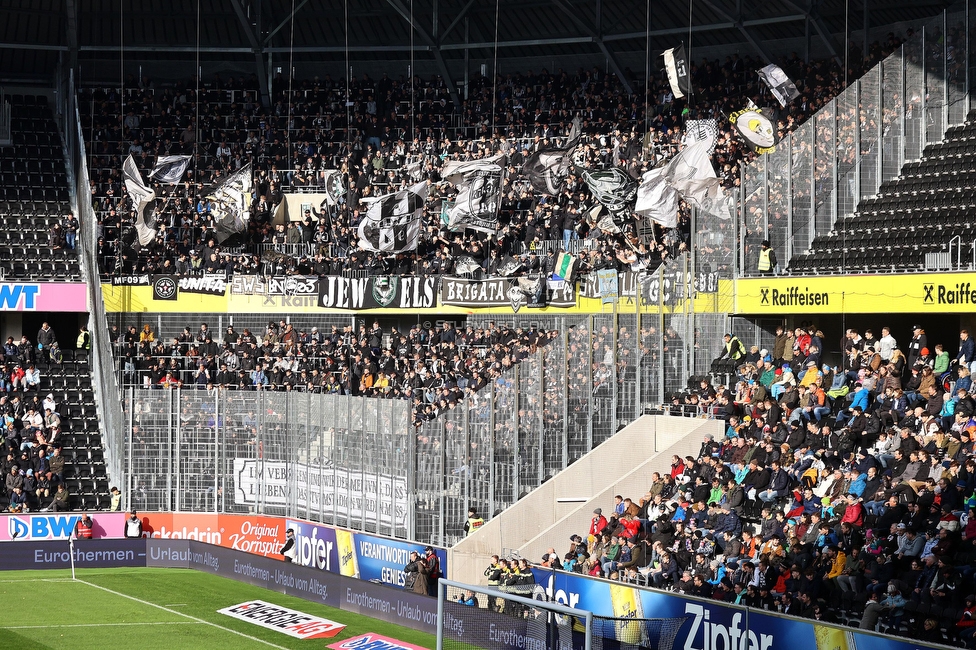 LASK - Sturm Graz
Oesterreichische Fussball Bundesliga, 24. Runde, LASK - SK Sturm Graz, Linzer Stadion Linz, 09.04.2023. 

Foto zeigt Fans von Sturm
