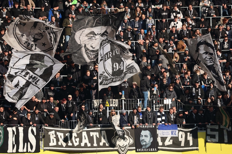 LASK - Sturm Graz
Oesterreichische Fussball Bundesliga, 24. Runde, LASK - SK Sturm Graz, Linzer Stadion Linz, 09.04.2023. 

Foto zeigt Fans von Sturm
Schlüsselwörter: brigata