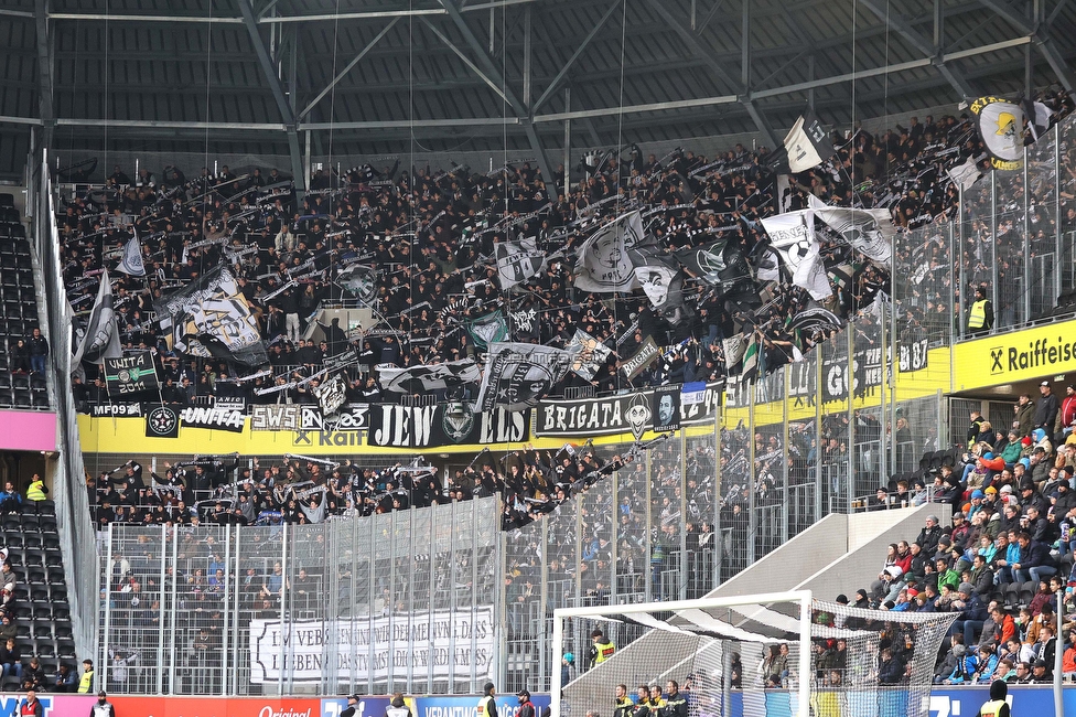 LASK - Sturm Graz
Oesterreichische Fussball Bundesliga, 24. Runde, LASK - SK Sturm Graz, Linzer Stadion Linz, 09.04.2023. 

Foto zeigt Fans von Sturm
Schlüsselwörter: schals