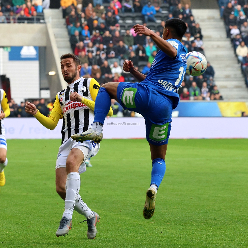 LASK - Sturm Graz
Oesterreichische Fussball Bundesliga, 24. Runde, LASK - SK Sturm Graz, Linzer Stadion Linz, 09.04.2023. 

Foto zeigt Manprit Sarkaria (Sturm)
