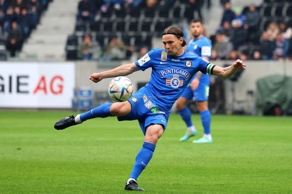 LASK - Sturm Graz
Oesterreichische Fussball Bundesliga, 24. Runde, LASK - SK Sturm Graz, Linzer Stadion Linz, 09.04.2023. 

Foto zeigt Stefan Hierlaender (Sturm)
