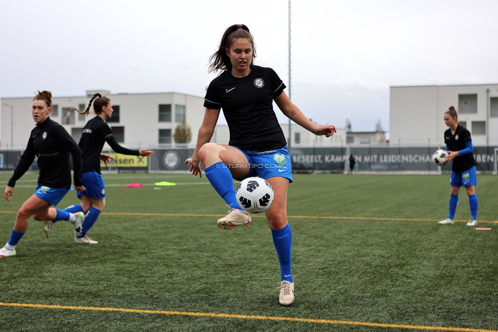 Sturm Damen - Neulengbach
OEFB Frauen Bundesliga, 12. Runde, SK Sturm Graz Damen - USV Neulengbach, Trainingszentrum Messendorf, 15.04.2023. 

Foto zeigt Valentina Kroell (Sturm Damen)
