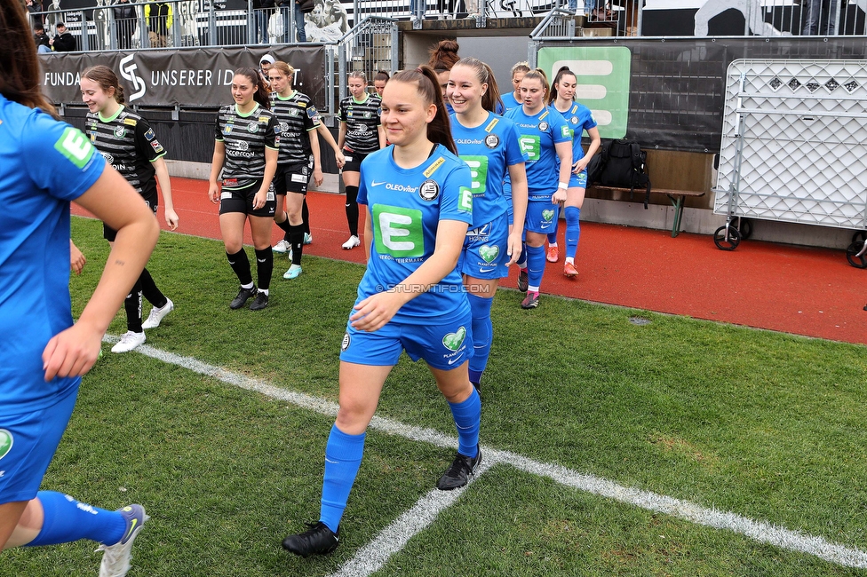 Sturm Damen - Neulengbach
OEFB Frauen Bundesliga, 12. Runde, SK Sturm Graz Damen - USV Neulengbach, Trainingszentrum Messendorf, 15.04.2023. 

Foto zeigt Julia Keutz (Sturm Damen)
