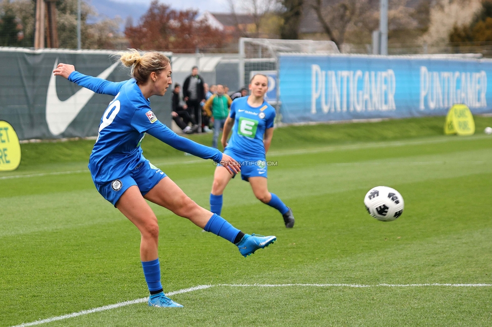 Sturm Damen - Neulengbach
OEFB Frauen Bundesliga, 12. Runde, SK Sturm Graz Damen - USV Neulengbach, Trainingszentrum Messendorf, 15.04.2023. 

Foto zeigt Modesta Uka (Sturm Damen)
