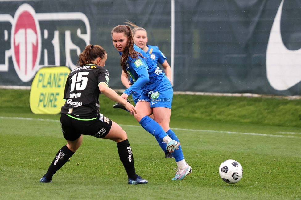 Sturm Damen - Neulengbach
OEFB Frauen Bundesliga, 12. Runde, SK Sturm Graz Damen - USV Neulengbach, Trainingszentrum Messendorf, 15.04.2023. 

Foto zeigt Lilli Purtscheller (Sturm Damen)
