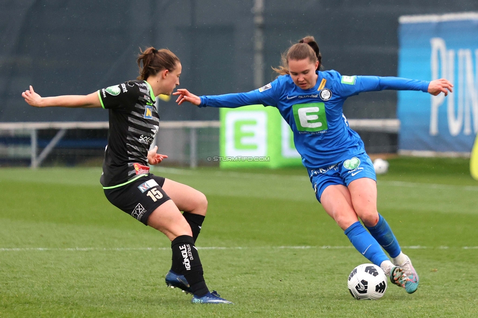 Sturm Damen - Neulengbach
OEFB Frauen Bundesliga, 12. Runde, SK Sturm Graz Damen - USV Neulengbach, Trainingszentrum Messendorf, 15.04.2023. 

Foto zeigt Lilli Purtscheller (Sturm Damen)
