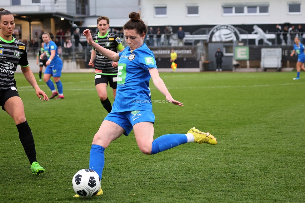 Sturm Damen - Neulengbach
OEFB Frauen Bundesliga, 12. Runde, SK Sturm Graz Damen - USV Neulengbach, Trainingszentrum Messendorf, 15.04.2023. 

Foto zeigt Gina Steiner (Sturm Damen)
