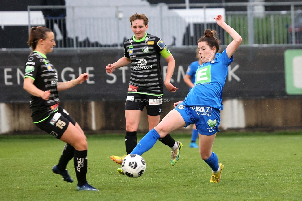 Sturm Damen - Neulengbach
OEFB Frauen Bundesliga, 12. Runde, SK Sturm Graz Damen - USV Neulengbach, Trainingszentrum Messendorf, 15.04.2023. 

Foto zeigt Gina Steiner (Sturm Damen)
