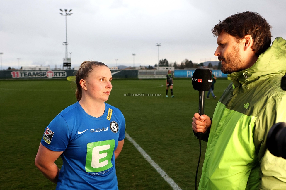 Sturm Damen - Neulengbach
OEFB Frauen Bundesliga, 12. Runde, SK Sturm Graz Damen - USV Neulengbach, Trainingszentrum Messendorf, 15.04.2023. 

Foto zeigt Julia Matuschewski (Sturm Damen)
