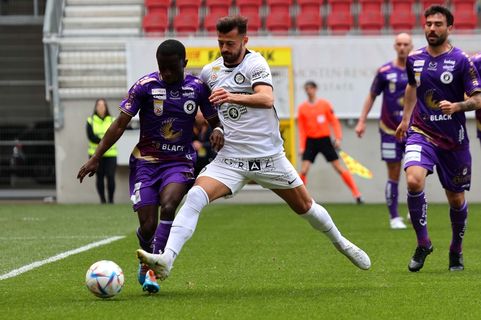 Klagenfurt - Sturm Graz
Oesterreichische Fussball Bundesliga, 25. Runde, Austria Klagenfurt - SK Sturm Graz,  Woerthersee Stadion Klagenfurt, 16.04.2023. 

Foto zeigt Albian Ajeti (Sturm)
