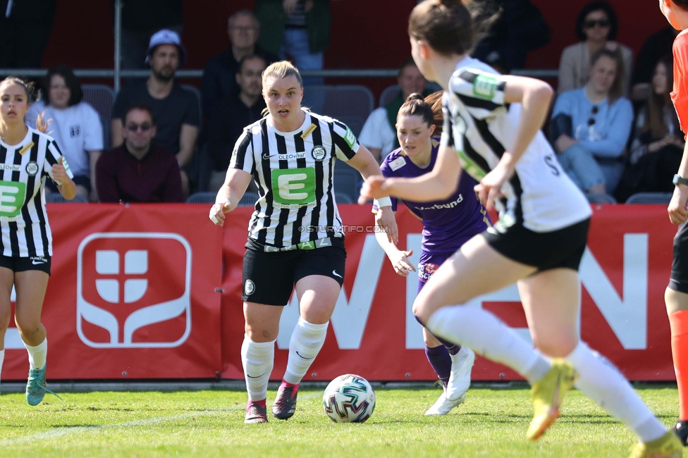 Austria Wien - Sturm
OEFB Frauen Bundesliga, 13. Runde, FK Austria Wien - SK Sturm Graz Damen, GENERALI-Arena Trainingsgelaende Wien, 15.04.2023. 

Foto zeigt Julia Matuschewski (Sturm Damen)
