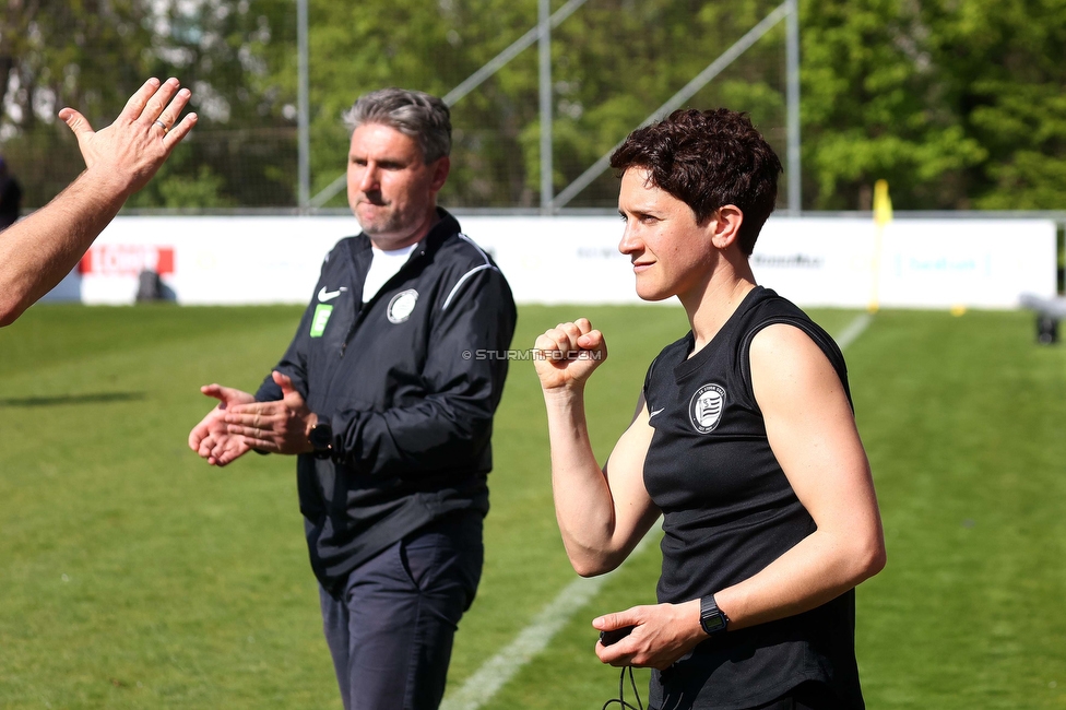 Austria Wien - Sturm
OEFB Frauen Bundesliga, 13. Runde, FK Austria Wien - SK Sturm Graz Damen, GENERALI-Arena Trainingsgelaende Wien, 15.04.2023. 

Foto zeigt
