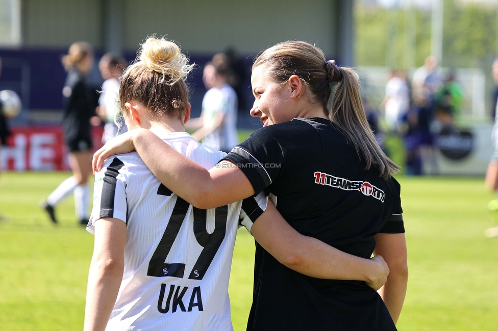 Austria Wien - Sturm
OEFB Frauen Bundesliga, 13. Runde, FK Austria Wien - SK Sturm Graz Damen, GENERALI-Arena Trainingsgelaende Wien, 15.04.2023. 

Foto zeigt
