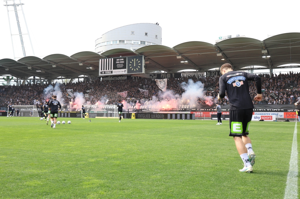 Sturm Graz - Salzburg
Oesterreichische Fussball Bundesliga, 26. Runde, SK Sturm Graz - FC RB Salzburg, Stadion Liebenau Graz, 23.04.2023. 

Foto zeigt Fans von Sturm
