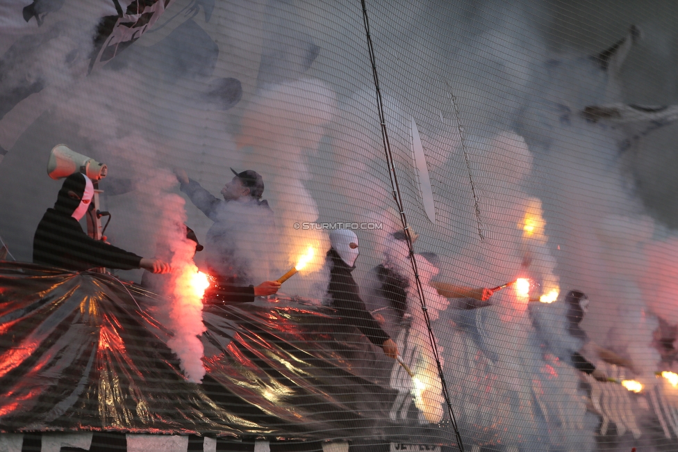 Sturm Graz - Salzburg
Oesterreichische Fussball Bundesliga, 26. Runde, SK Sturm Graz - FC RB Salzburg, Stadion Liebenau Graz, 23.04.2023. 

Foto zeigt Fans von Sturm
