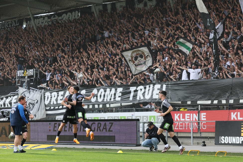 Sturm Graz - Salzburg
Oesterreichische Fussball Bundesliga, 26. Runde, SK Sturm Graz - FC RB Salzburg, Stadion Liebenau Graz, 23.04.2023. 

Foto zeigt Fans von Sturm
