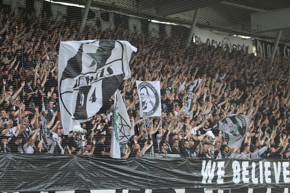 Sturm Graz - Salzburg
Oesterreichische Fussball Bundesliga, 26. Runde, SK Sturm Graz - FC RB Salzburg, Stadion Liebenau Graz, 23.04.2023. 

Foto zeigt Fans von Sturm
