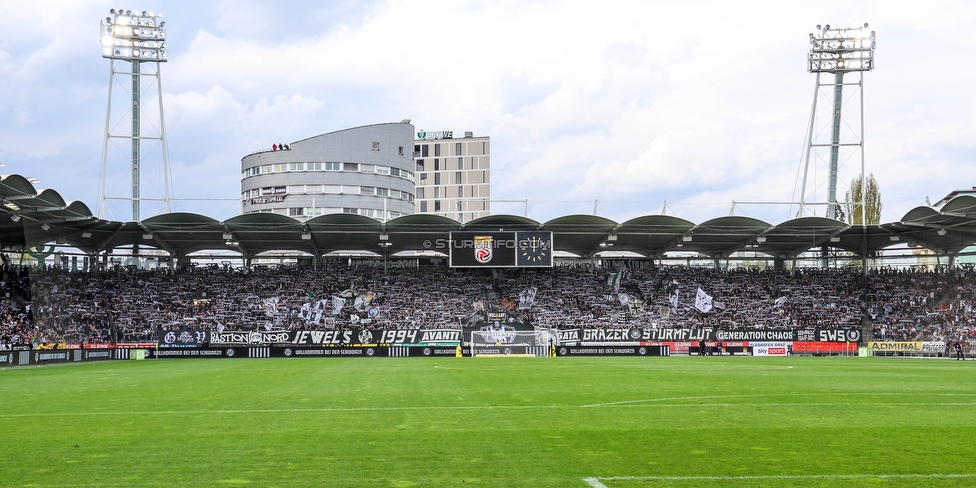 Sturm Graz - Salzburg
Oesterreichische Fussball Bundesliga, 26. Runde, SK Sturm Graz - FC RB Salzburg, Stadion Liebenau Graz, 23.04.2023. 

Foto zeigt Fans von Sturm
Schlüsselwörter: schals