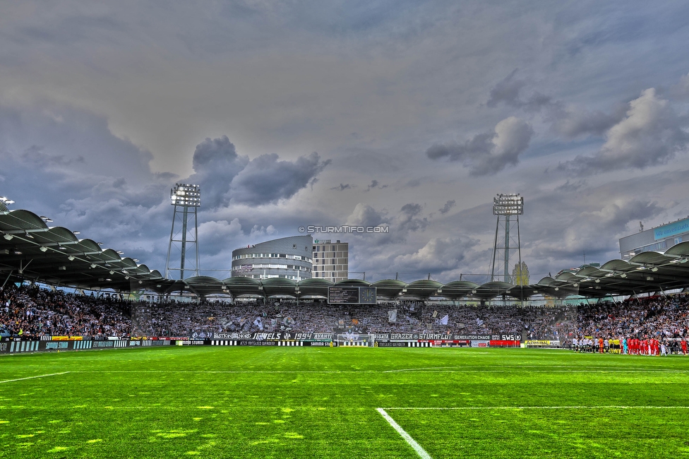 Sturm Graz - Salzburg
Oesterreichische Fussball Bundesliga, 26. Runde, SK Sturm Graz - FC RB Salzburg, Stadion Liebenau Graz, 23.04.2023. 

Foto zeigt Fans von Sturm
Schlüsselwörter: schals