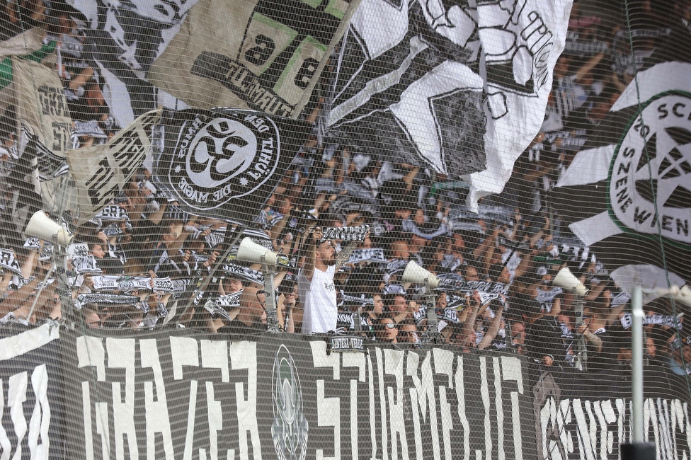 Sturm Graz - Salzburg
Oesterreichische Fussball Bundesliga, 26. Runde, SK Sturm Graz - FC RB Salzburg, Stadion Liebenau Graz, 23.04.2023. 

Foto zeigt Fans von Sturm
Schlüsselwörter: schals sturmflut