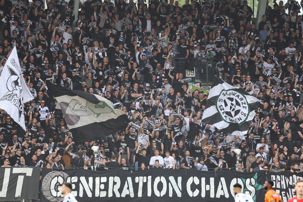 Sturm Graz - Salzburg
Oesterreichische Fussball Bundesliga, 26. Runde, SK Sturm Graz - FC RB Salzburg, Stadion Liebenau Graz, 23.04.2023. 

Foto zeigt Fans von Sturm
Schlüsselwörter: generationchaos