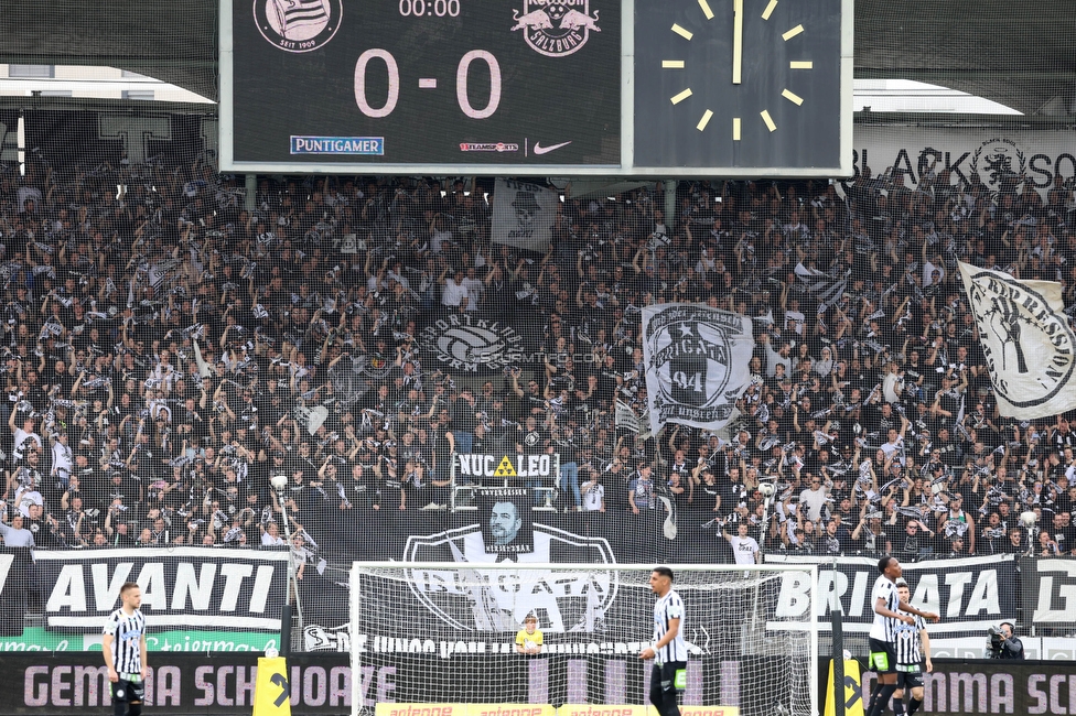 Sturm Graz - Salzburg
Oesterreichische Fussball Bundesliga, 26. Runde, SK Sturm Graz - FC RB Salzburg, Stadion Liebenau Graz, 23.04.2023. 

Foto zeigt Fans von Sturm
Schlüsselwörter: brigata