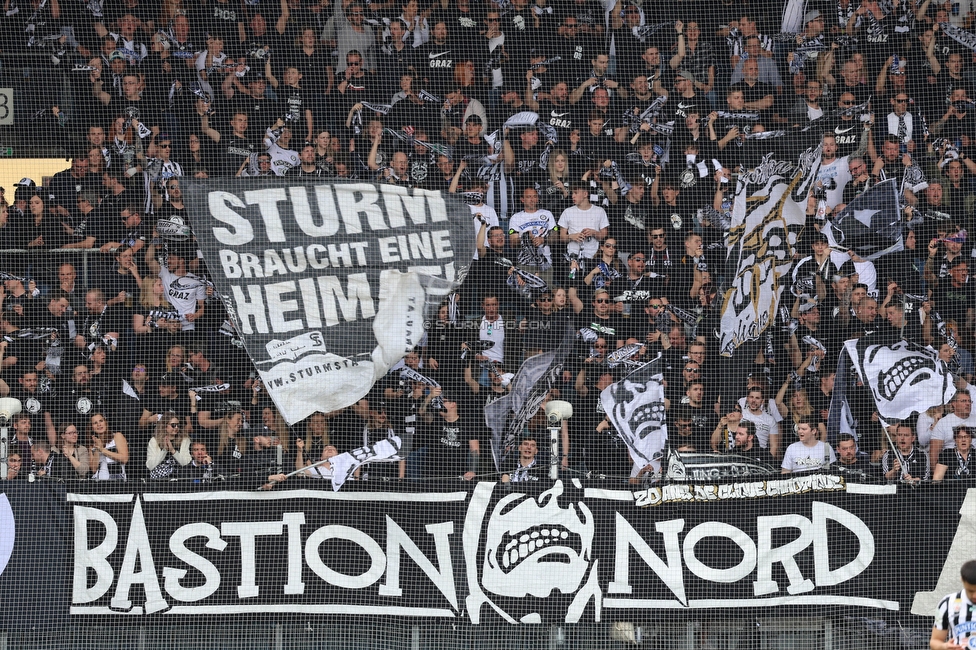 Sturm Graz - Salzburg
Oesterreichische Fussball Bundesliga, 26. Runde, SK Sturm Graz - FC RB Salzburg, Stadion Liebenau Graz, 23.04.2023. 

Foto zeigt Fans von Sturm
Schlüsselwörter: bastion