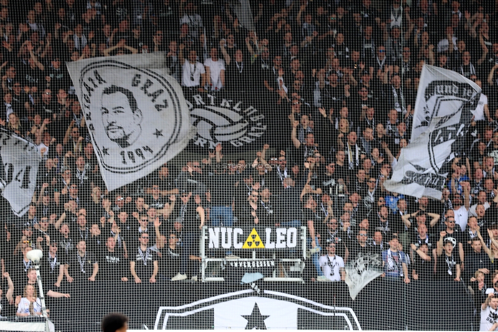 Sturm Graz - Salzburg
Oesterreichische Fussball Bundesliga, 26. Runde, SK Sturm Graz - FC RB Salzburg, Stadion Liebenau Graz, 23.04.2023. 

Foto zeigt Fans von Sturm
