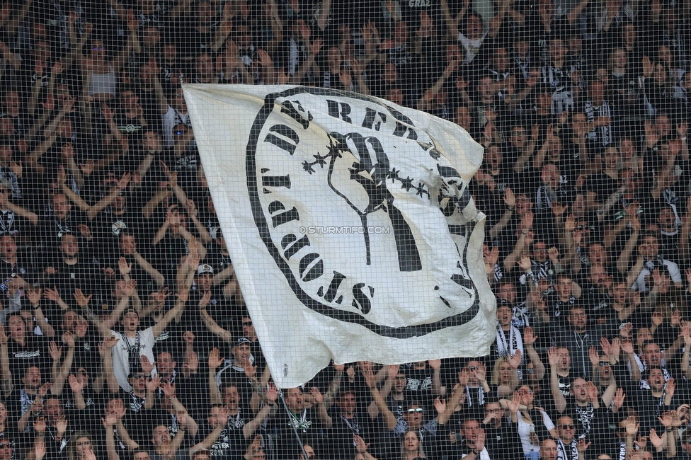 Sturm Graz - Salzburg
Oesterreichische Fussball Bundesliga, 26. Runde, SK Sturm Graz - FC RB Salzburg, Stadion Liebenau Graz, 23.04.2023. 

Foto zeigt Fans von Sturm
