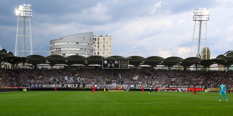 Sturm Graz - Salzburg
Oesterreichische Fussball Bundesliga, 26. Runde, SK Sturm Graz - FC RB Salzburg, Stadion Liebenau Graz, 23.04.2023. 

Foto zeigt Fans von Sturm
Schlüsselwörter: schals