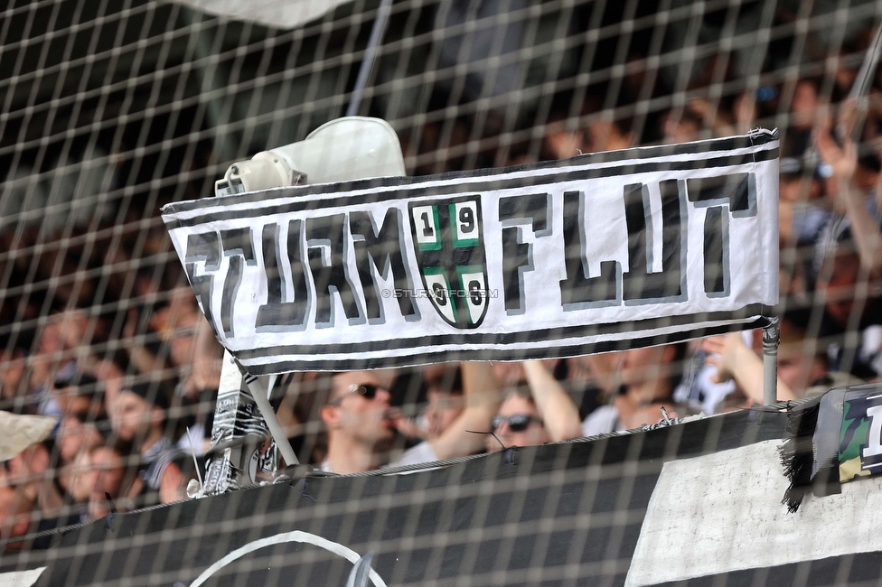 Sturm Graz - Salzburg
Oesterreichische Fussball Bundesliga, 26. Runde, SK Sturm Graz - FC RB Salzburg, Stadion Liebenau Graz, 23.04.2023. 

Foto zeigt Fans von Sturm
Schlüsselwörter: sturmflut