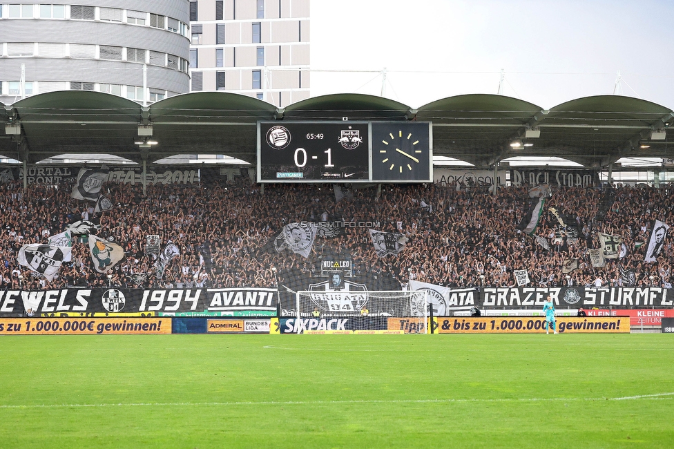 Sturm Graz - Salzburg
Oesterreichische Fussball Bundesliga, 26. Runde, SK Sturm Graz - FC RB Salzburg, Stadion Liebenau Graz, 23.04.2023. 

Foto zeigt Fans von Sturm
