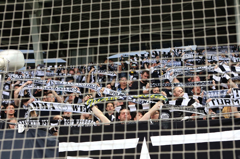 Sturm Graz - Salzburg
Oesterreichische Fussball Bundesliga, 26. Runde, SK Sturm Graz - FC RB Salzburg, Stadion Liebenau Graz, 23.04.2023. 

Foto zeigt Fans von Sturm
Schlüsselwörter: schals