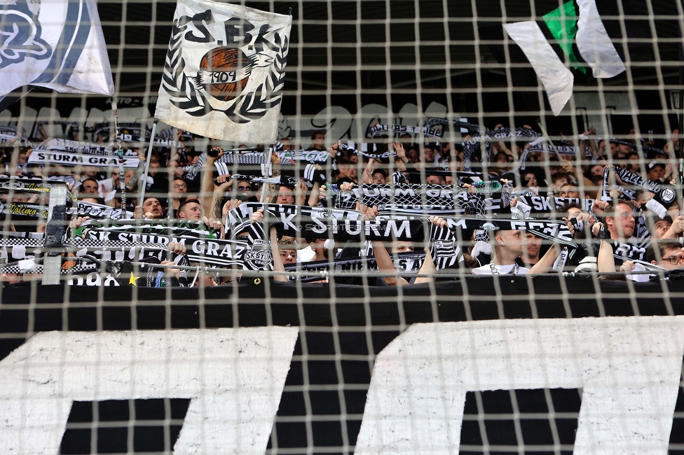 Sturm Graz - Salzburg
Oesterreichische Fussball Bundesliga, 26. Runde, SK Sturm Graz - FC RB Salzburg, Stadion Liebenau Graz, 23.04.2023. 

Foto zeigt Fans von Sturm
Schlüsselwörter: schals